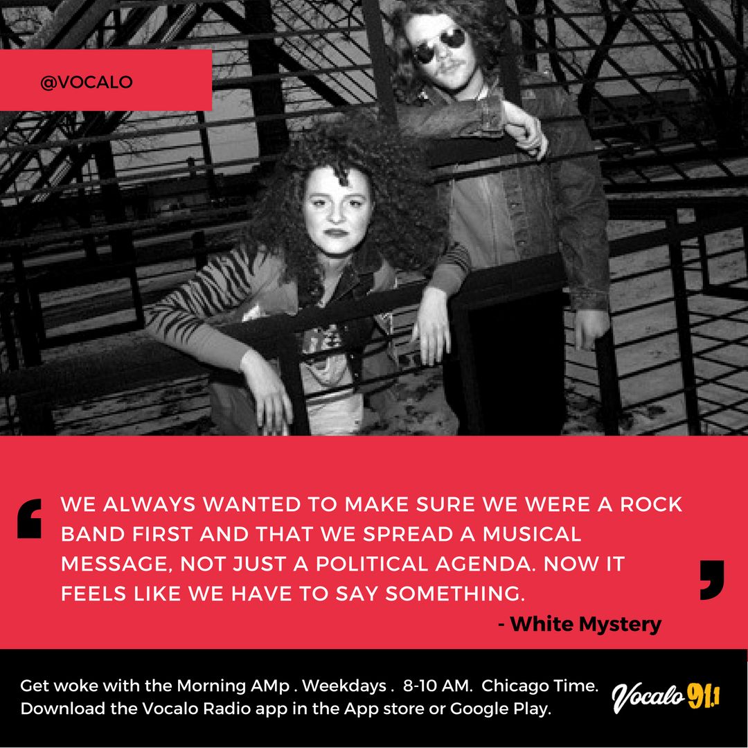 White Mystery on rock as a vehicle for social change